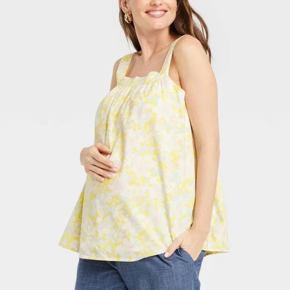 The Nines by Hatch Floral Tank Top